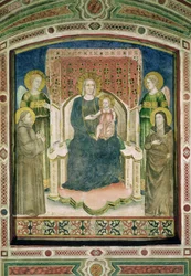 Madone en trône avec Saint François d